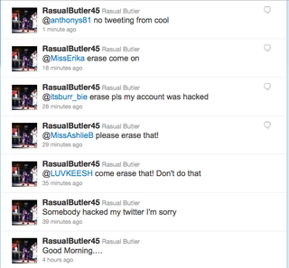 Illustration for article titled Rasual Butler Desperately Tries To Erase A Tweeted Penis